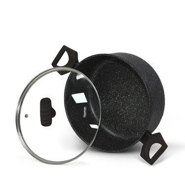 Каструля Fissman CARRIE 24x11 см/4,67л. зі скляною кришкою алюміній з антипригарним покриттям (14483)