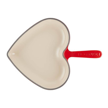 Сервірувальна сковорода у формі серця, червона Heart Le Creuset