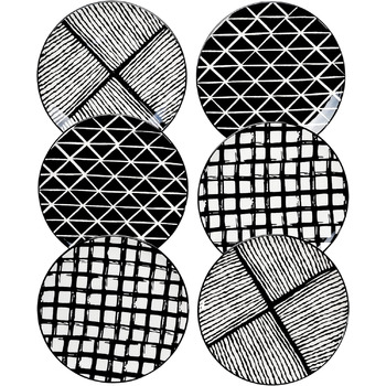 Набір із 6 тарілок 26 см Piatti Naturali