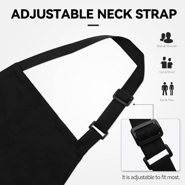 Кухонные фартуки 2 шт 69 х 85 см черный Riqiaqia