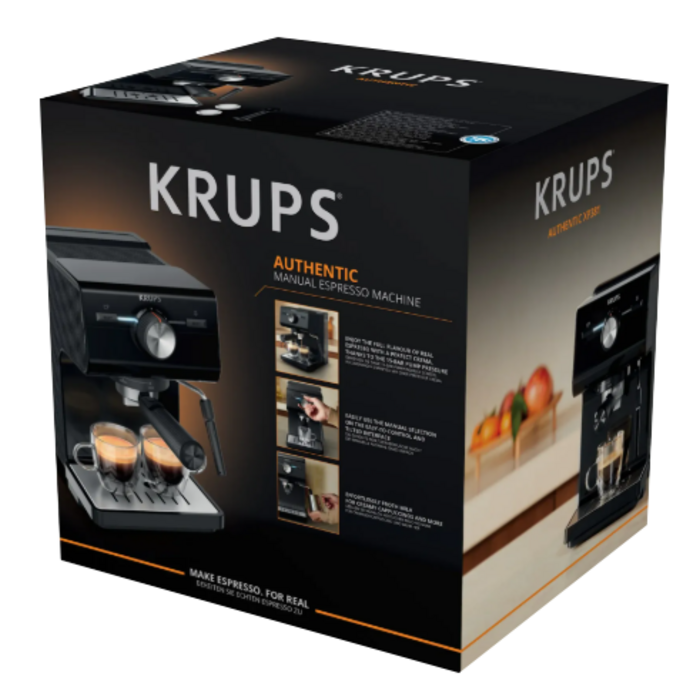 Кофеварка эспрессо Krups XP381810 OPIO BLK (7076115)