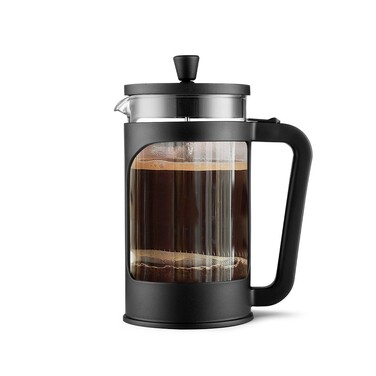 Заварювальний чайник з поршнем Fissman 1000 мл скляна колба (9136)