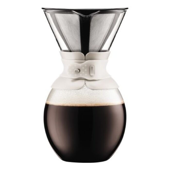 Кавник з подвійними стінками білий, 1,5 л, Pour Over Bodum