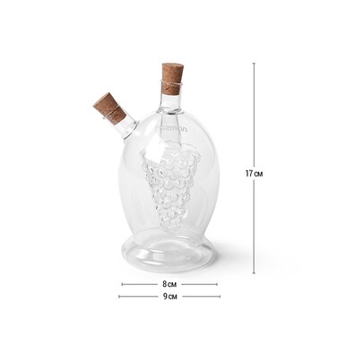 Пляшка для олії і для оцту Fissman 5/420 мл 2 в 1 (9440)