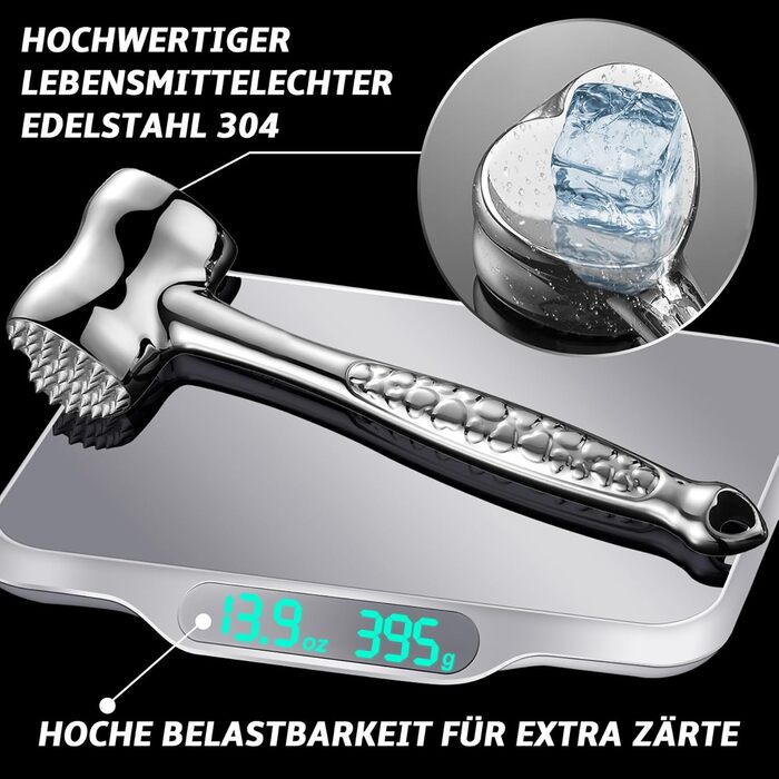 Молоток для м'яса з нержавіючої сталі 27,9 см Gourmet Easy