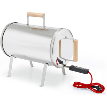 Електрична коптильня barbecook Otto 2.0 для теплого копчення, нержавіюча сталь, (64 x 26 x 36 см)