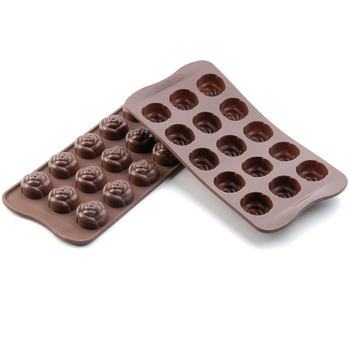 SCG13 Форма силіконова для шоколаду 'троянда' 28х18 мм