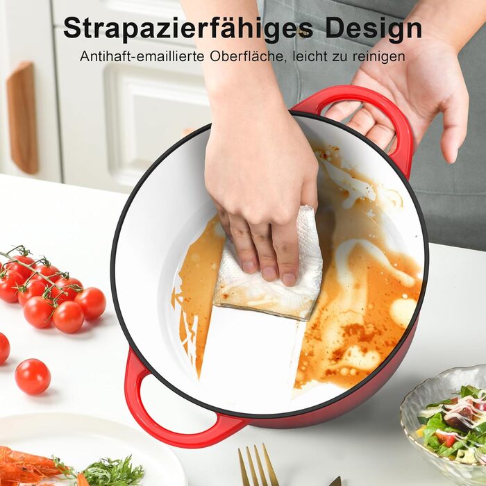 Чавунна форма для запікання 26 см з кришкою Topbooc