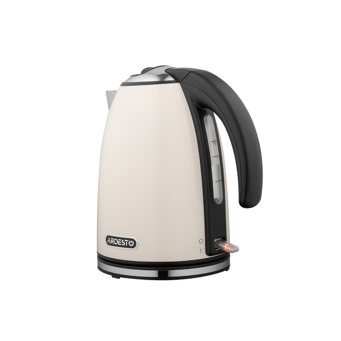 ARDESTO Електрочайник EEKL-F340BG 1.7л/2200Вт/strix контроль/нерж. сталь/бежевий