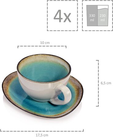 Сервіз для кави на 4 особи 12 предметів Sänger