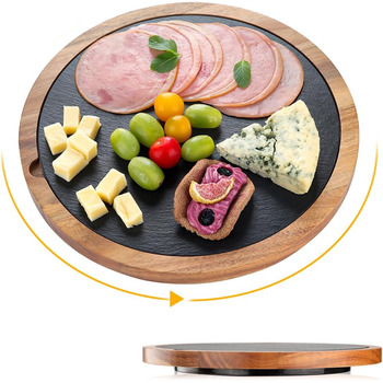 Сервірувальна тарілка з акацієвого дерева 30 см HALE OTEIR