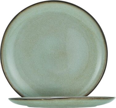 Набір посуду на 2 персони, 8 предметів, сіро-зелений Stone Creatable