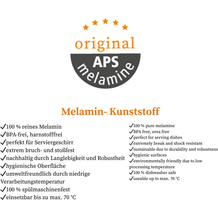 Тарілка меламінова 33 см, чорна NERO APS