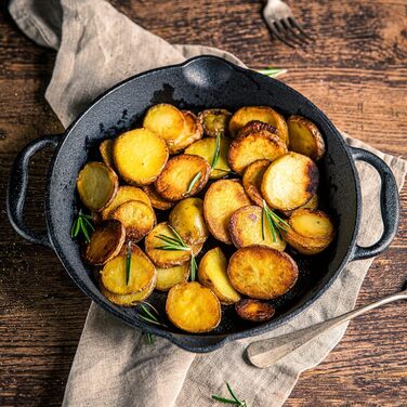 Сковорода-гриль чавунна 35 см з ручками BBQ-Toro