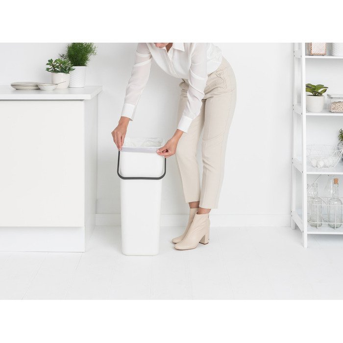 Відро для сміття 40 л біле Sort&Go Brabantia