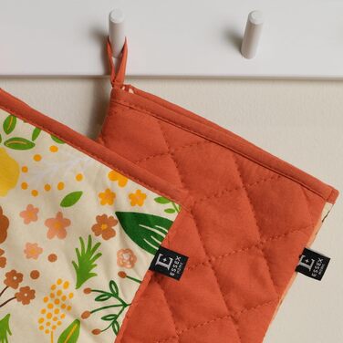 Рукавички для духовки 19 x 30 см, набор 2 предмета, Сказочные цветы ESSEX