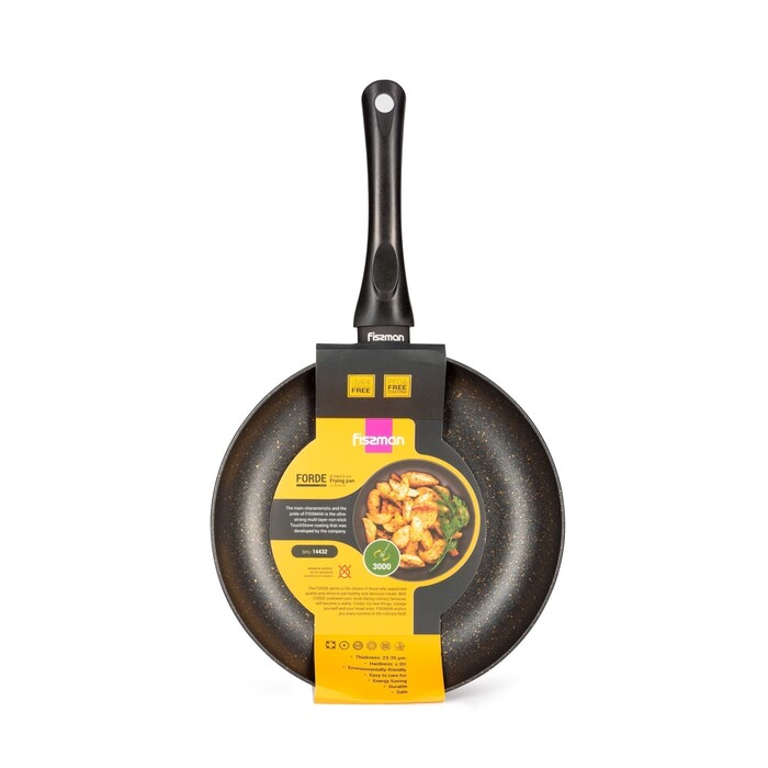 Сковорідка для смаження Fissman FORDE 24x4,2 см алюміній c антипригарним покриттям (14432)