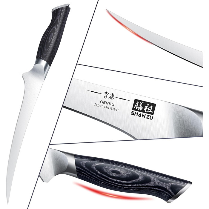 Ніж філейний 18 см Genbu SHAN ZU
