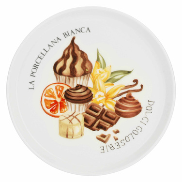 Подставка для десертов La Porcellana Bianca GOLOSERIE, фарфор, диам. 16 см