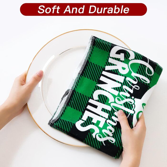 Набір з 4 різдвяних кухонних рушників 45 x 65 см, набір Y Ohok