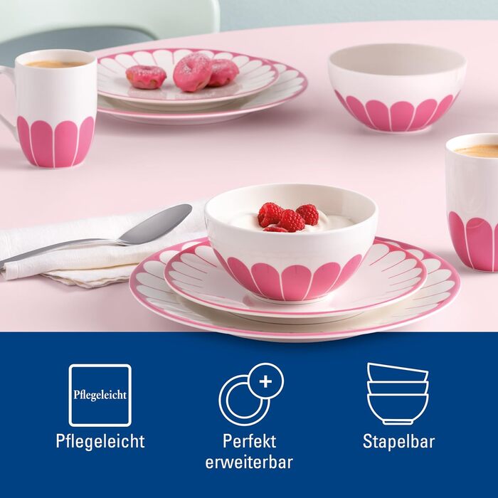 Обідня тарілка 26,6 см, рожевий Fleur Villeroy & Boch