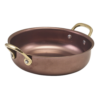Сковорода для подачи 15.5*4 см, 660 мл, круглая, металлическая, Copper Vintage Steel, GenWare