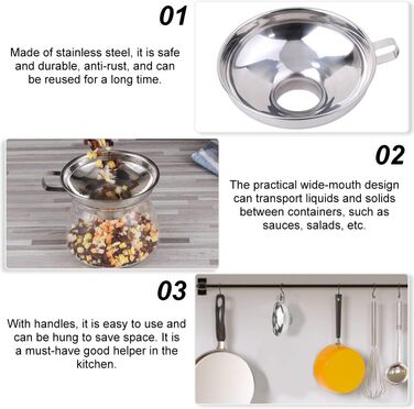 Набор для консервации, 3 предмета, серебристый/красный WENRERO