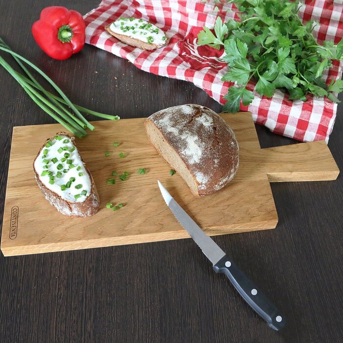 Обробна дошка з ручкою, дуб 42 х 17,5 см Continenta