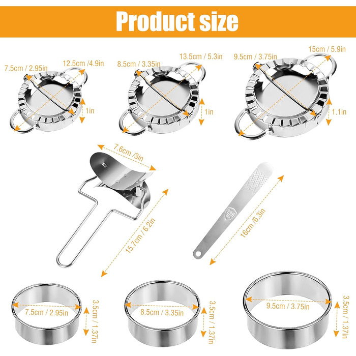 Форма для равіолі з нержавіючої сталі,8 шт. Bohrma