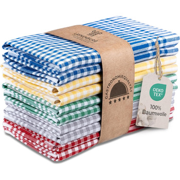 Набір із 10 кухонних рушників 45x65 см, різнокольорові LAYNENBURG