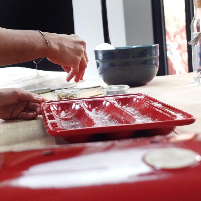 Форма для випікання багетів 39 x 24 x 12,5 см, бордова Emile Henry