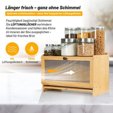 Хлібниця з обробною дошкою 40 x 26 x 23 см AH®