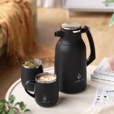 Термос-кавник 2 л, чорний Ideus