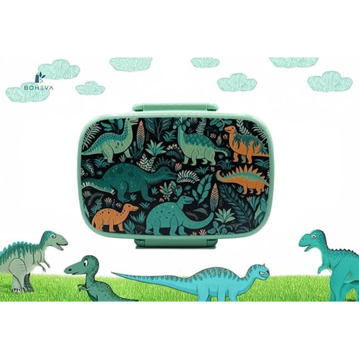 Ланч-бокс для дітей, дизайн динозавра BOHEVA