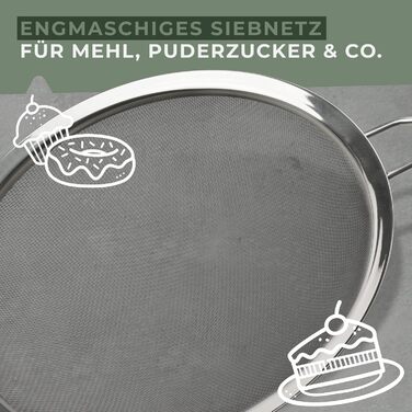 Cито кухонне тонке 20 см сіро-зелене Ecolution Fackelmann