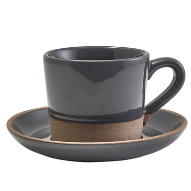 Чашка 285 мл, сіра, Kava Dark Grey Stoneware, GenWare