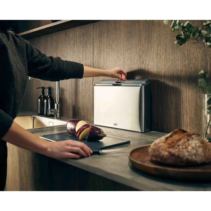 Набор разделочных досок, 4 предмета в корпусе, нержавеющая сталь Folio Steel Joseph Joseph