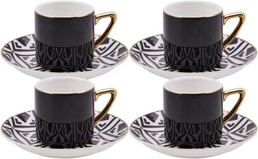 Кавовий сервіз 4 чашки еспресо та 4 блюдця KARACA