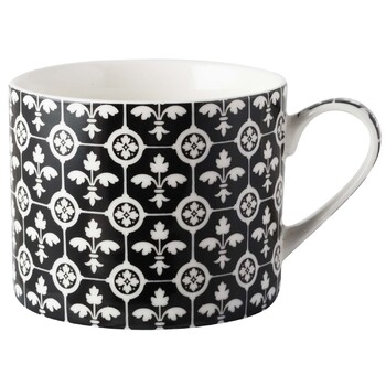 Чашка для чаю CreativeTops Encaustic Tiles 'FLEUR DES LYS', фарфор, 450 мл