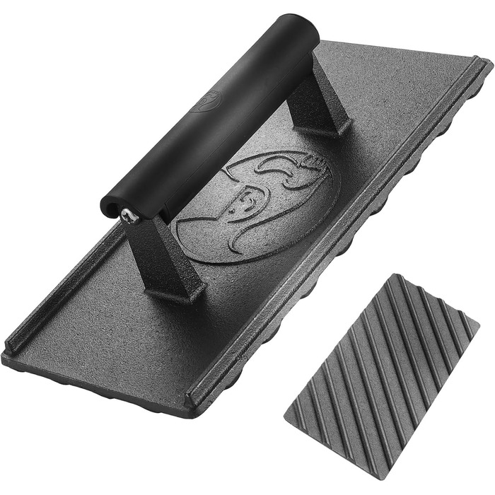 Г Розбивачка для бургерів з термостійкою ручкою Прес для бургерів, який можна мити в посудомийній машині Професійний прес для пиріжків ідеально підходить для смаження м&39яса на грилі Прес для бургерів Smash (чавунний прес для гриля), 839