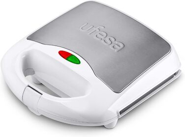 Контактний гриль Ufesa та тостер для сендвічів XXL підходять для всіх розмірів тостів, гриль для стейків і паніні, бутербродниця з антипригарним покриттям, електричний гриль, який легко чистити, ізольовані ручки, 1000 Вт, PR1000 (бутербродниця 750 Вт)