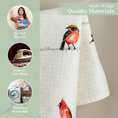 Набір із 3 багатоцільових кухонних рушників Maison d&39 Hermine Rural Christmas, 100 бавовна Барні рушники День подяки/Різдво (50 см x 70 см) (різнокольоровий)