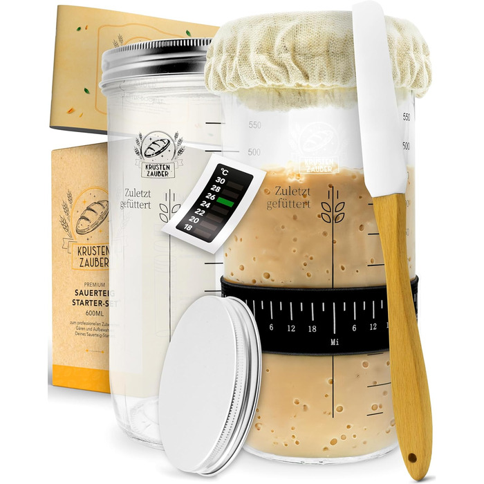 Форма для випікання хліба KRUSTENZAUBER з кришкою та кошиком для розстойки - міцна чавунна форма для випікання 28 см - ідеально підходить як форма для хліба, форма для випічки тостів, форма для хліба, чавунна каструля, аксесуари для випікання хліба, горщи