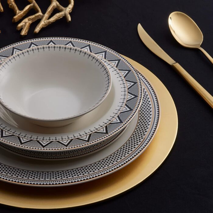 Столовий сервіз 24 шт. на 6 персон, порцеляна Кaraca Globe