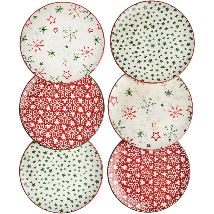 Набір із 6 тарілок на 6 персон  21 см Piatti Naturali