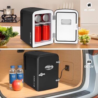 Міні-холодильник 4 л чорний Citybee