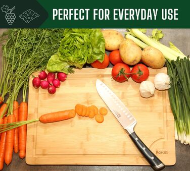 Дошка обробна 45 x 30 x 2 см бамбукова Harcas