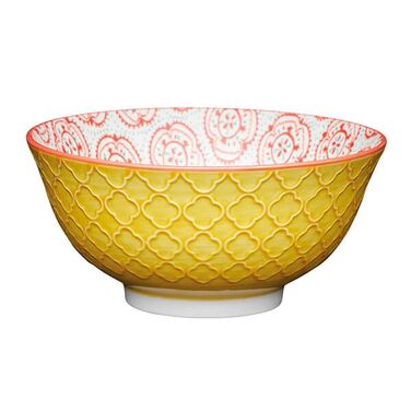 Миска Kitchen Craft YELLOW FLORAL, кераміка, діам. 16 см, 500 мл