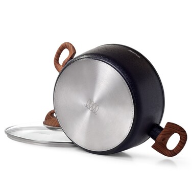 Кастрюля с крышкой Fissman VESUVIO STONE 20x8,5 см на 2,3 л (4245)