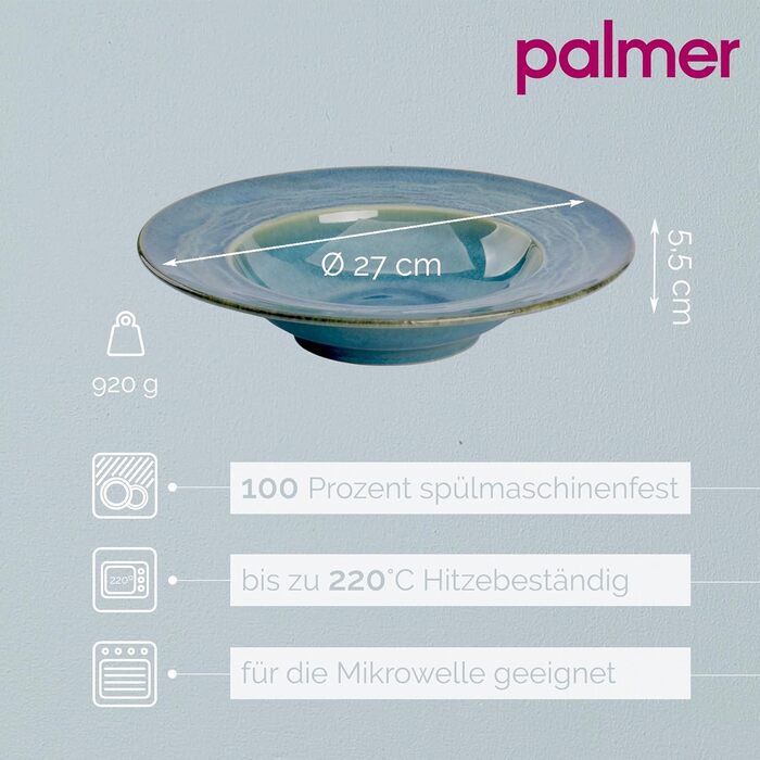 Глубокая тарелка 27 см 2 шт palmer